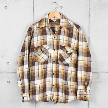 FROSTPROOF 60-70's 플란넬 워크 셔츠 브라운 계열 16