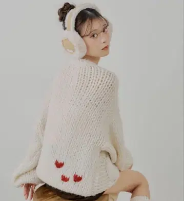 chico 빅 케이블 루즈 미니 원피스