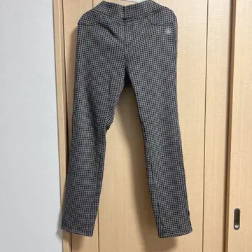 앤러브 캐주얼 팬츠 체크 무늬 속기모 빅 사이즈