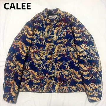 [ 새상품급 ] CALEE 블루종 자켓 코튼 올 패턴 안감 퀼팅