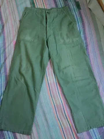 60년대 전반기형 U.S. ARMY 베이커, 퍼티그 팬츠 골든 사이즈