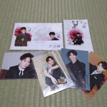 와타나베 쇼타 우소콘 카드 세트 & 아크릴 키링 사진 세트 x 4