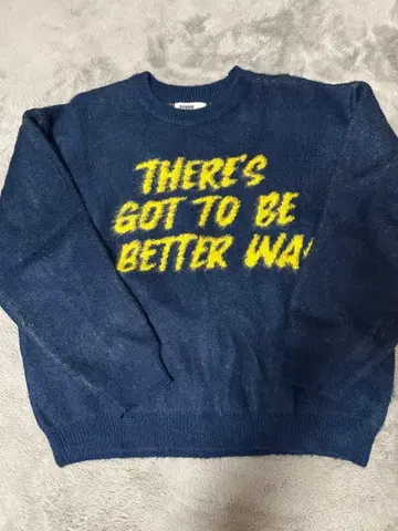 AOMM 네이비 니트 스웨터 프리 사이즈