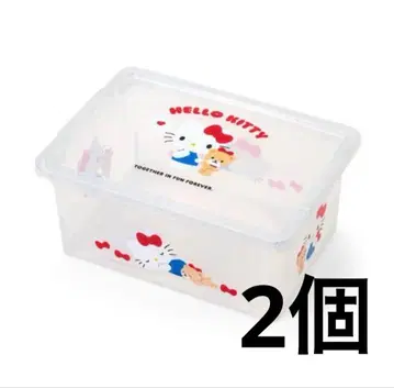 헬로키티 보관 케이스 S 라메 2개 세트