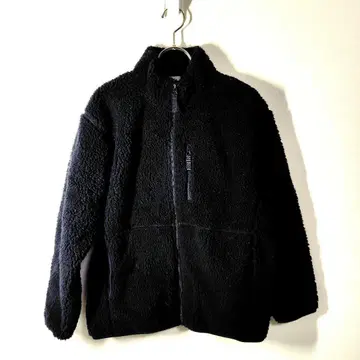 미노야 주식회사 보아 자켓 풀 집업 가로 포켓 블랙 L