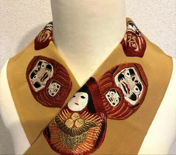 순수 실크 손 자수 장식용 깃 달마