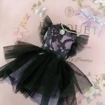 미사용 케이트 리카짱 KATE LICCA 블랙 드레스 의류 귀걸이