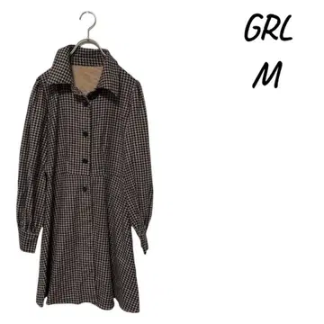 GRL 체크 무늬 긴팔 원피스 M