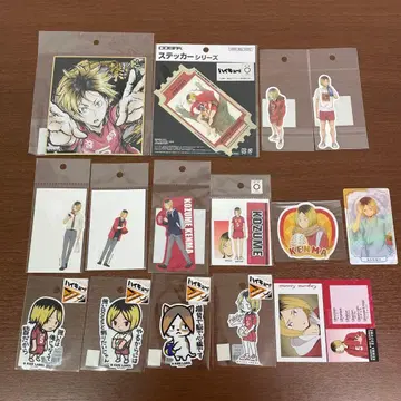 미개봉 포함 하이큐!! 코즈메 켄마 다이컷 스티커 색지 묶음 판매