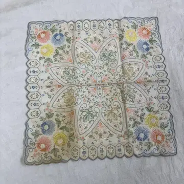 산두 스와토 자수 손수건 미사용품