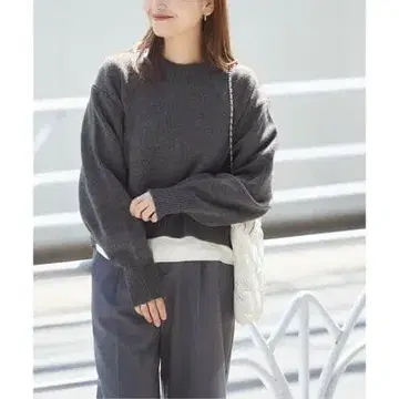 JOURNAL STANDARD 워셔블 메리노 크롭 풀오버