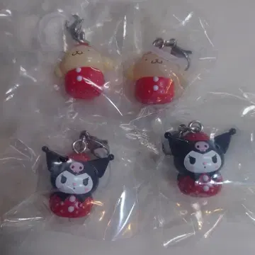 산리오 딸기 메지루시 액세서리 4개 세트