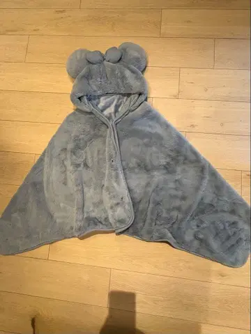 디즈니 미키마우스 후드 부착 판초