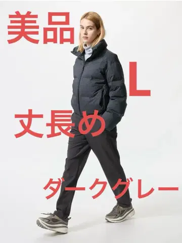 [새상품급] 유니클로 웜 스트레치 팬츠 긴 길이 L 다크 그레이