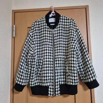 Spick&Span 트위드 소재 블루종 하운드투스