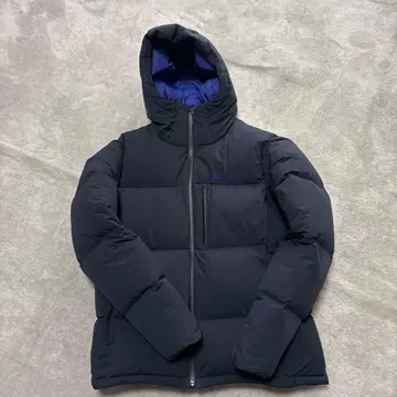 Marmot 후드 부착 다운 자켓 네이비
