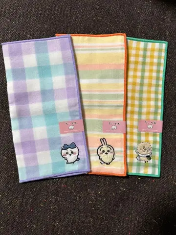 치이카와 (먼작귀) 거즈 손수건 핸드 타월 하치와레 토끼 모몽가