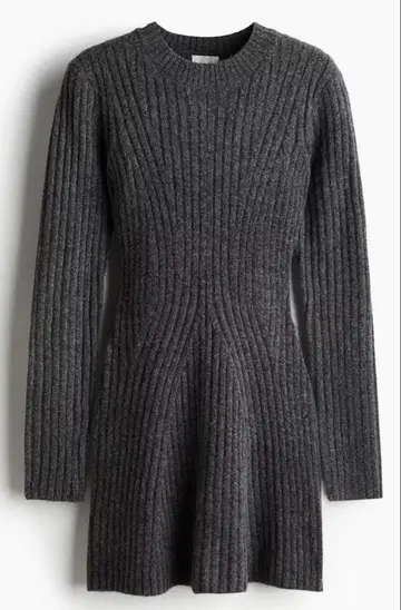 [ 미사용 ] H&M 리브 니트 원피스