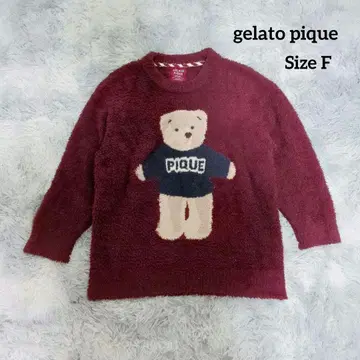 젤라또피케 크리스마스 한정판 베어 풀오버 레드 보아