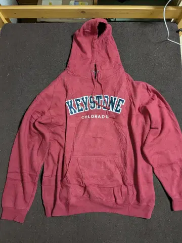 KEYSTONE COLORADO 후드티 빨간색