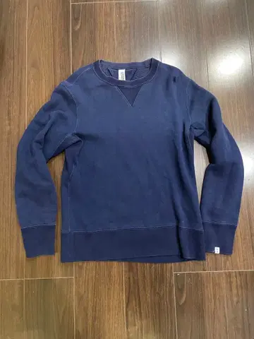 LOOPWHEELER x BEAMS 맨투맨 네이비 (약간 사용감 있음)