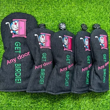 새상품 5종 세트 도라에몽 데님 골프 클럽 헤드커버 1+35+UTUT