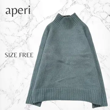아페리 나노 유니버스 울 혼방 돌려입기 발군 하이넥 긴팔 니트 스웨터