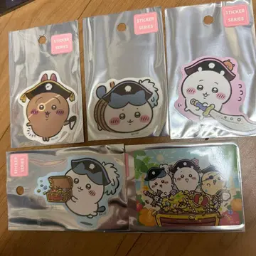 치이카와 오다이바 대모험왕 스티커 세트 하치와레 토끼 씰