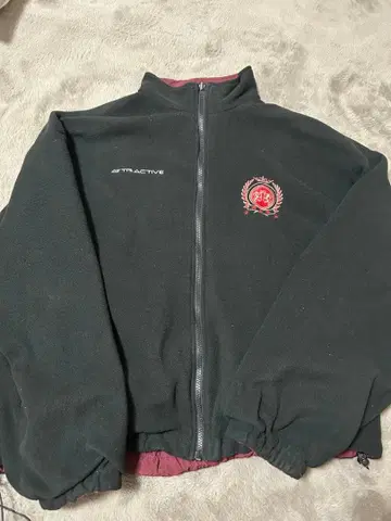 MSG 리버서블 블루종 블랙 와인 레드