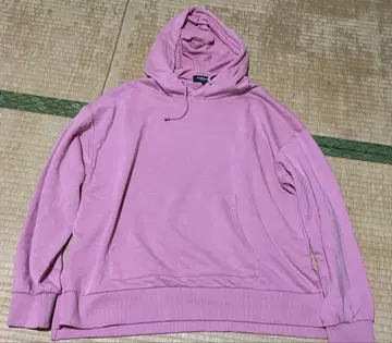 핑크 후드 부착 후드티