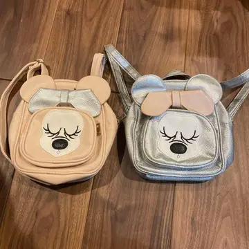 리본 포함 백 핑크 실버