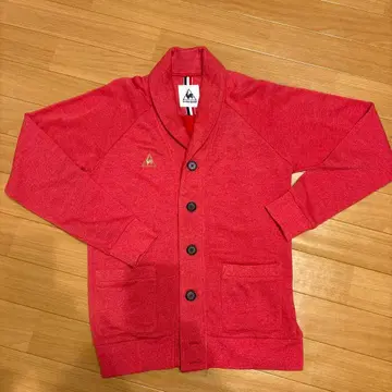 르꼬끄 스포르티브 빨간색 가디건