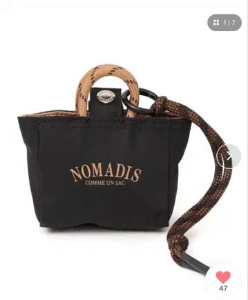 새상품 NOMADIS 노마디스 SAC 미뇽 백참 블랙