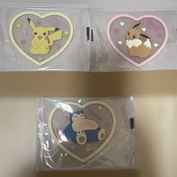 포켓몬스터 클리어 러버 코스터 3 피카츄 이브이 카비곤
