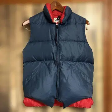 Crescent Down Works 다운 베스트 S 네이비/레드