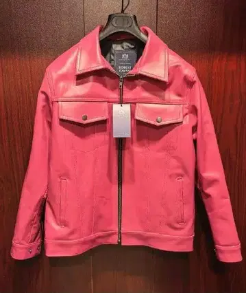 택 포함 새상품 ROBERT CAVANI 천연 가죽 라이더 자켓 48