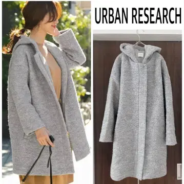 URBAN RESEARCH DOORS 울 후드 코트 새상품급