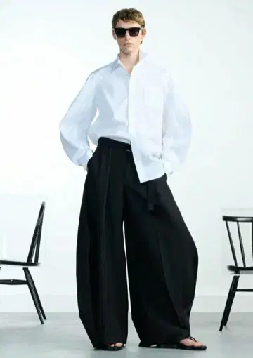 sacai 26ss 포플린 스트라이프 셔츠