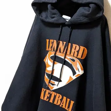 포트&컴퍼니 레나드 농구 로고 후드티 블랙 2XL 구제 의류