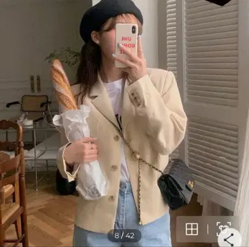 [새상품급] 소녀나라 sona 한국 자켓 베이지