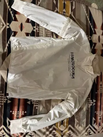 화이트 지퍼 패딩 자켓 사이즈 5