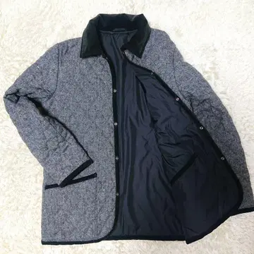 유나이티드 애로우즈 리버서블 자켓 퀼팅 울 나일론