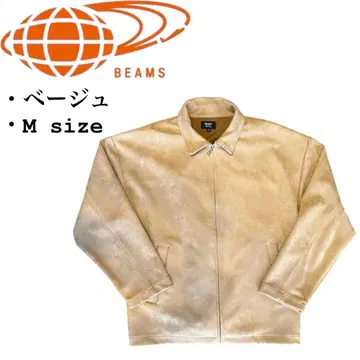 BEAMS 베이지 M 사이즈 점퍼 블루종