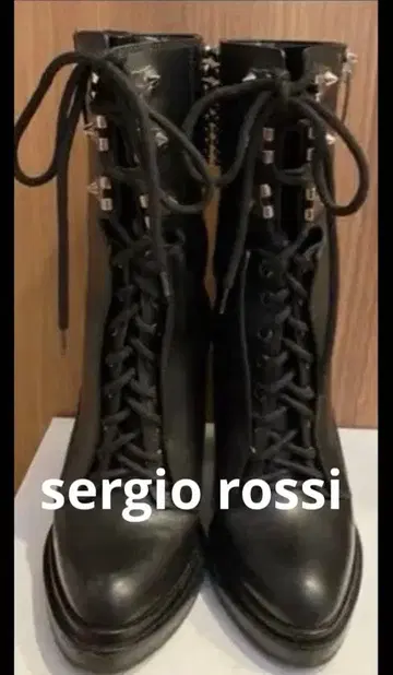 sergio rossi 레이스업 부츠 새상품급 즉시 구매 가능
