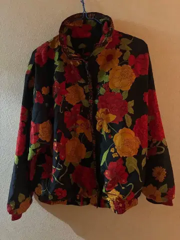 꽃무늬 리버서블 자켓