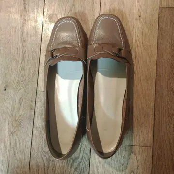 펌프스 천연 가죽 로우힐 빅 사이즈