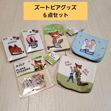 새상품 세리아 디즈니 주토피아 닉 주디 클립 씰 파우치