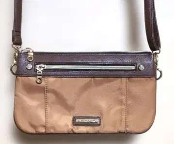 숄더백 브라운 베이지 콤비