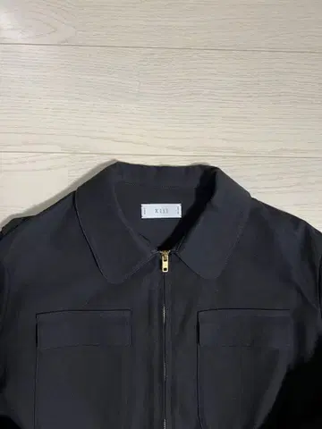 kiji 블랙 지퍼 자켓