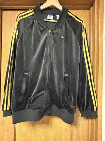 adidas 블랙 벨로아 저지